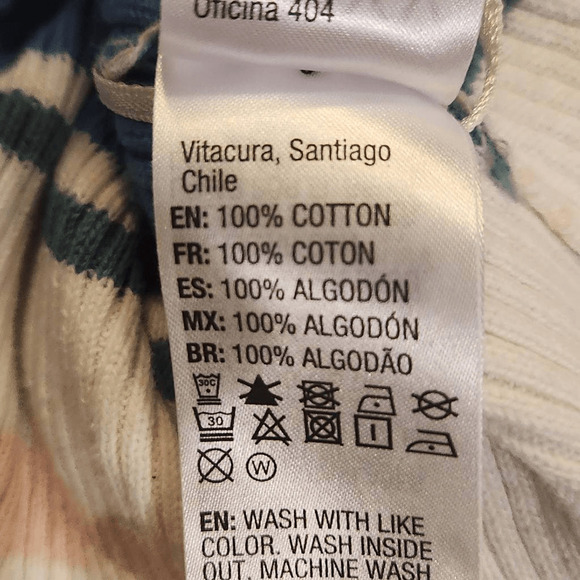 Roxy Extra Topical Love off The Shoulder Crop Top Large (4311) - Picture 7 of 8